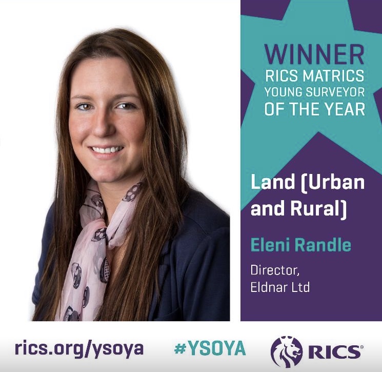 Eleni Randle is winner at Young Surveyor of the Year Awards 2019
