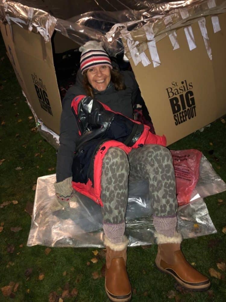 Kate Phillips Sleep out 2019