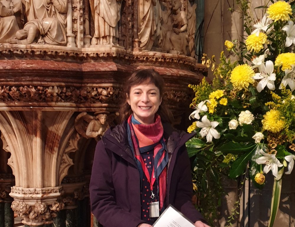 Cropped OV Kathryn Pugh in Worcester Cathedral