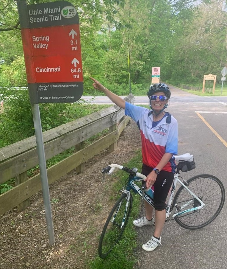 OV Bonnie Posselt on her charity bike ride