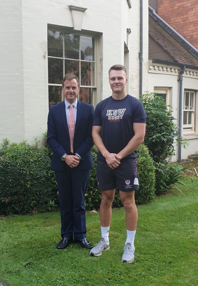 Rugby Lessons for OV Head of School James Smalley