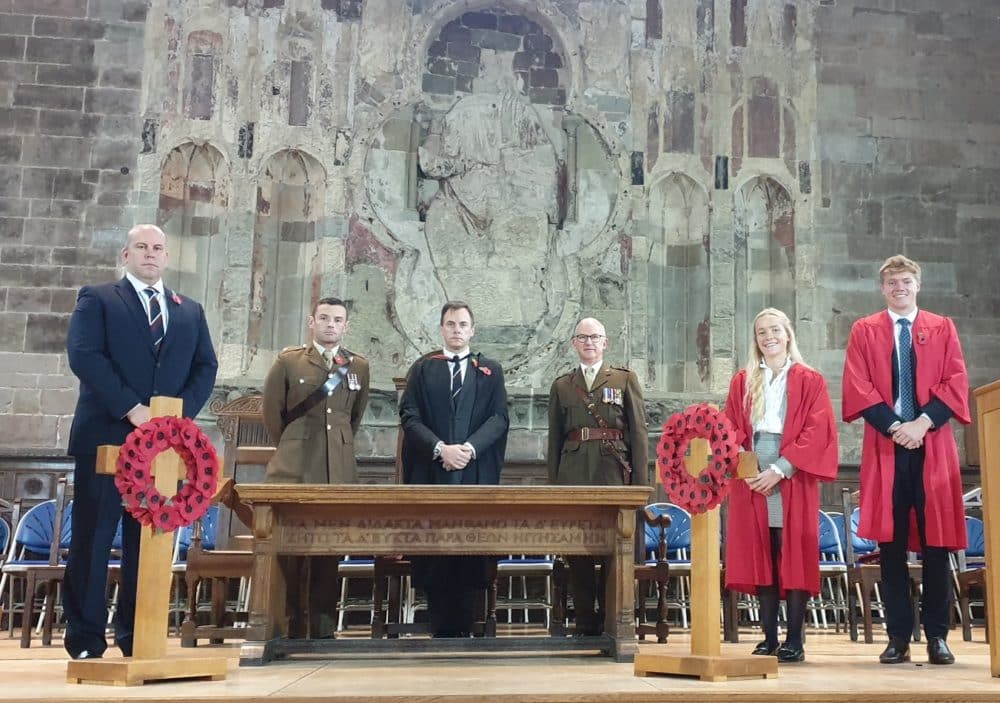 King's Remembrance Day Adam Winter Andy Wright GED Andrew Maund Charlotte and Josh 