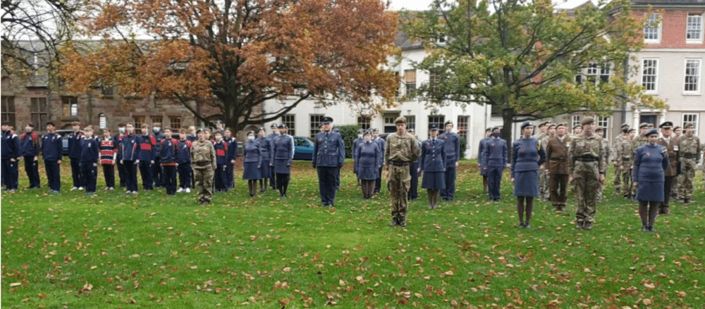 Remembrance Day at King's CCF Parade
