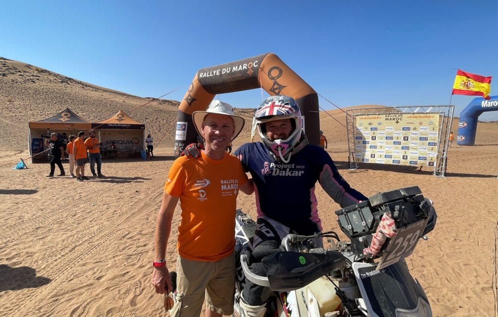 Meet up in Morocco Toby Moody and Tim Bradshaw