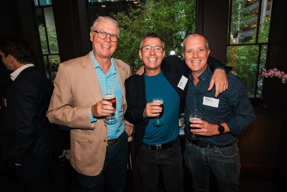 OV reunion Sydney: Nigel Windsor, Jamie Mackie, Edward George