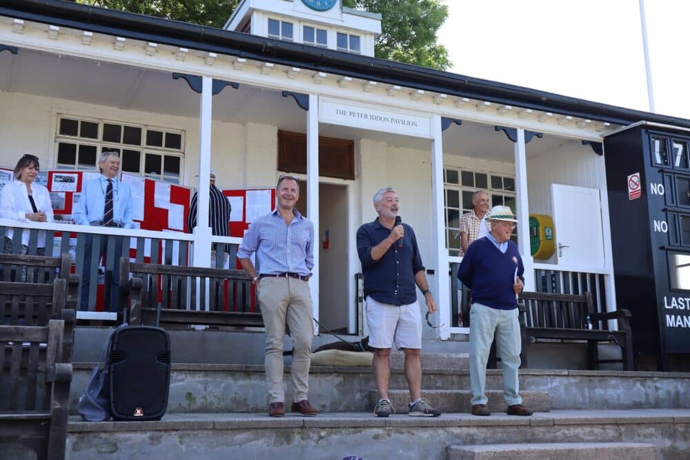 OV Cricket Club 75th anninversary Gareth Doodes, Phil Mackie, Alec Mackie