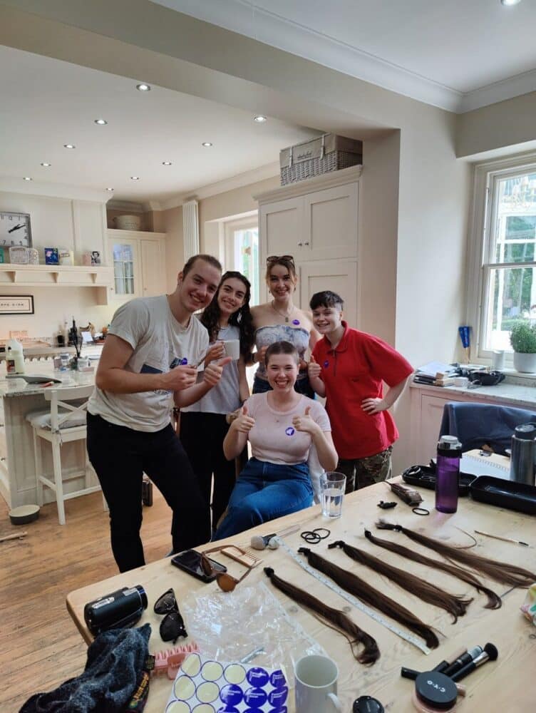 OV Clara Watson charity head shave post photo