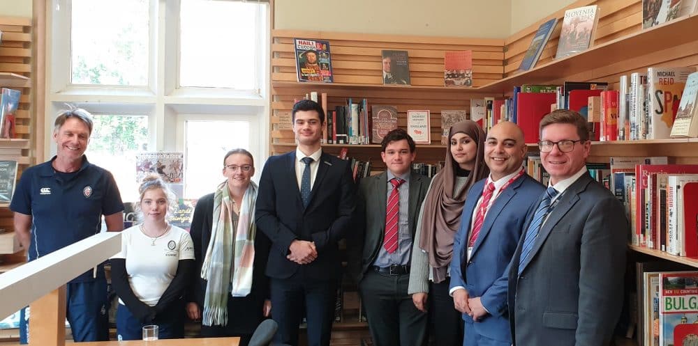 U6 with Hon OV Richard Davis, OV Abbas Kazerooni, and Hon OV Simon Cuthbertson on Barnabas Day 2023