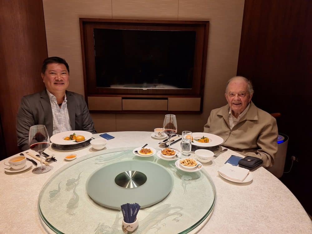 Michael Drummond Hon OV and OV Michael Soong Hong Kong dinner