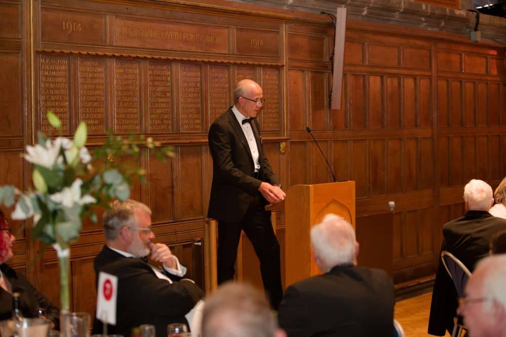 OV Ed Bolton speaking at the OV Dinner 2024