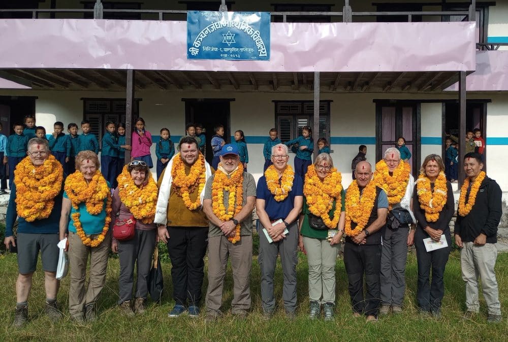 Hon OVs tim Keyes John Walton group photo Nepal 2024