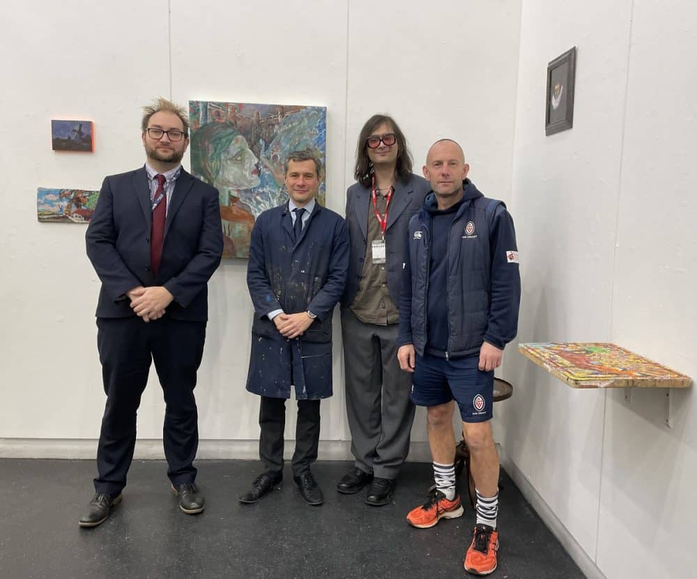 oscar marcus boyle art exhibition with alan deichan, chris haywood and gilly