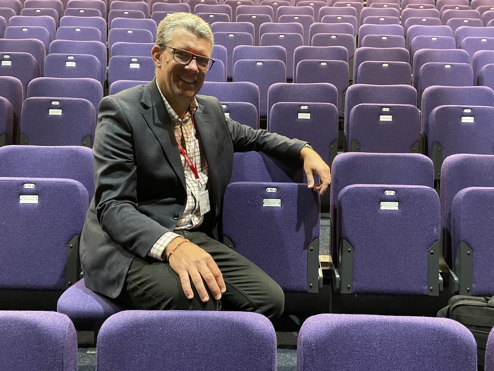 OV Jim Fawcett in the John Moore Theatre