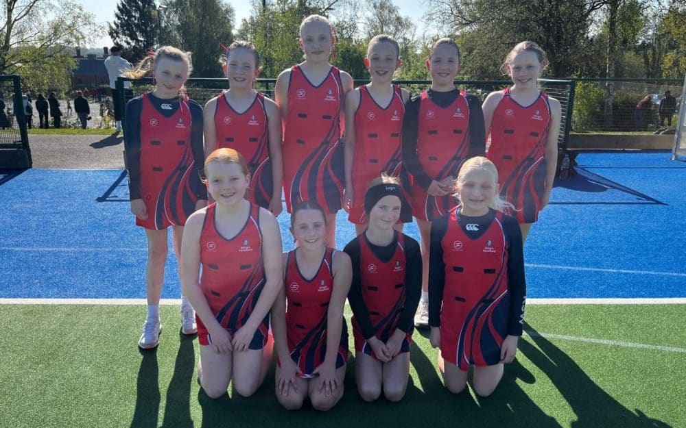The King’s Hawford U11 Netball team