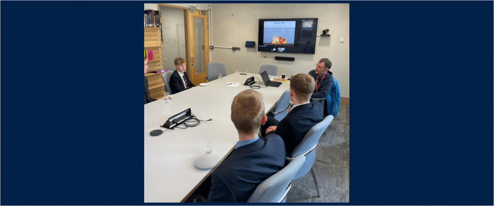 OV Dr Jonathan Cox and pupils