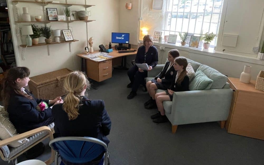 Pupils participate in school mindfulness club