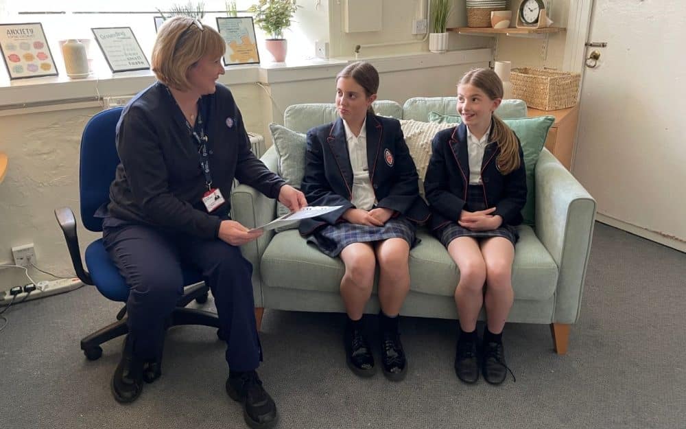 Pupils participate in school mindfulness club