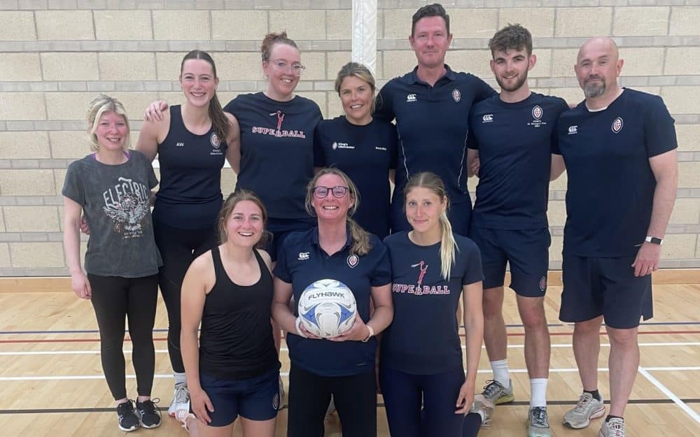 Sixth Form leavers take on staff in netball