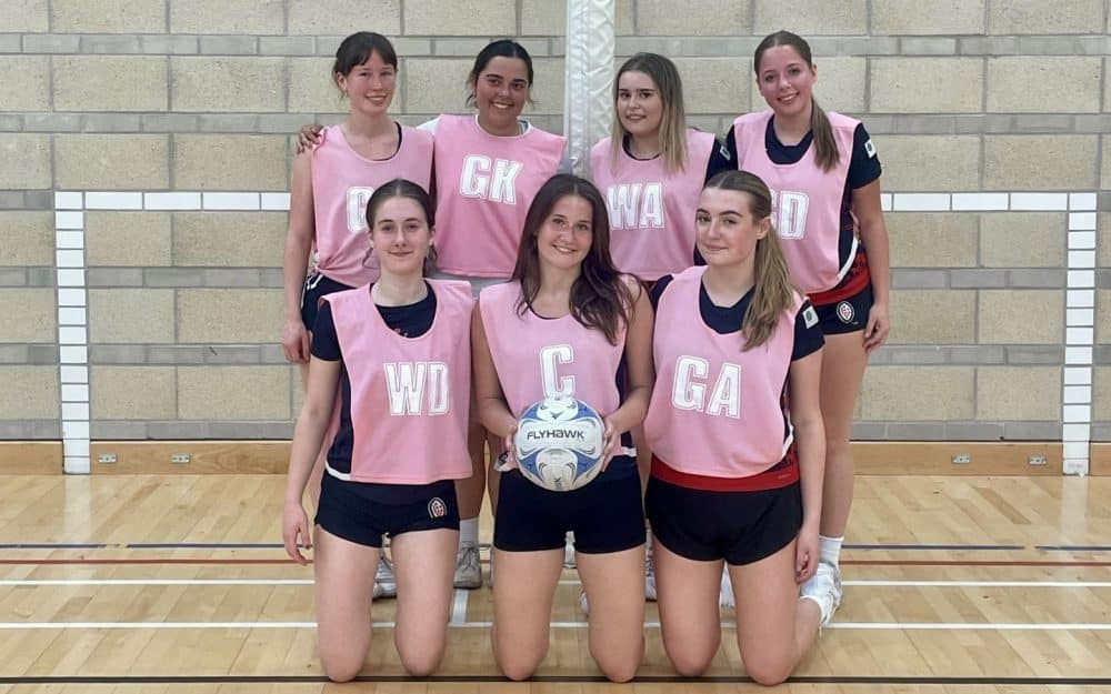 Sixth Form leavers take on staff in netball