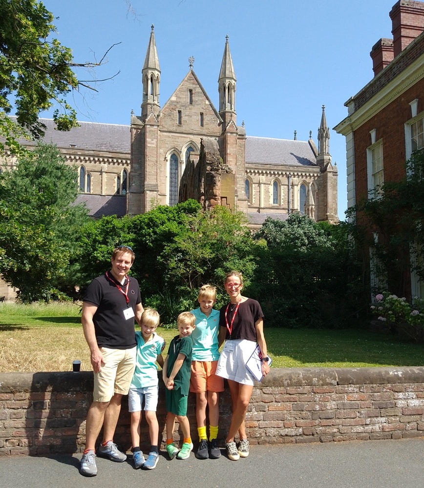 OV Nick Hall and family cathedral