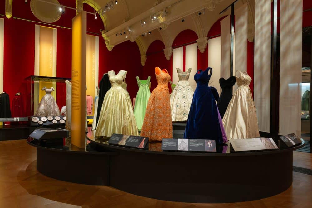 OV Lara Drew Queen Exhibit dresses © Royal Collection Enterprises Limited 2026 | Royal Collection Trust